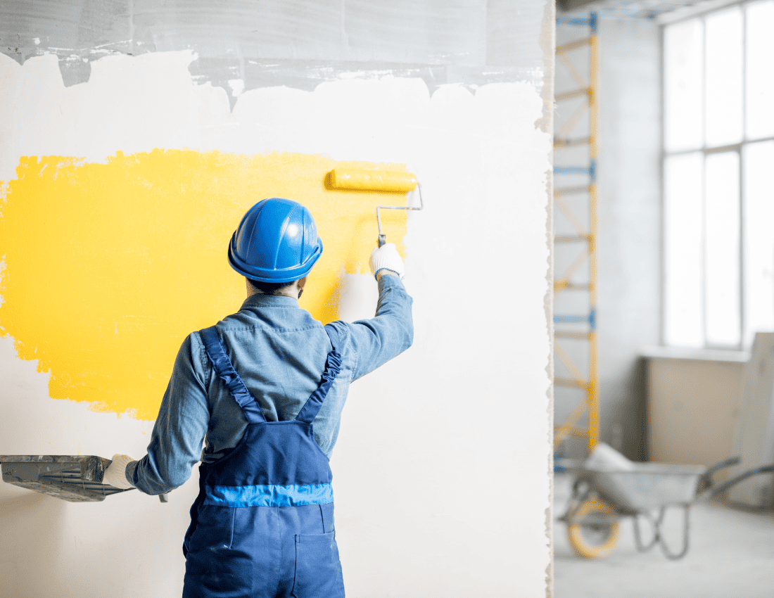 roller painting vs spray painting