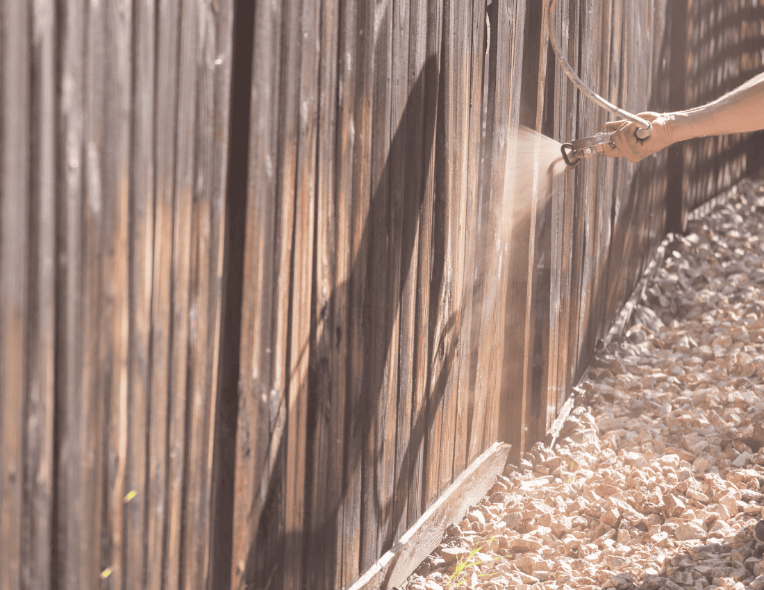 paint or stain my fence
