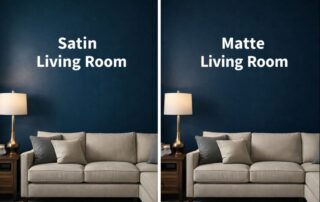 satin paint vs. matte paint