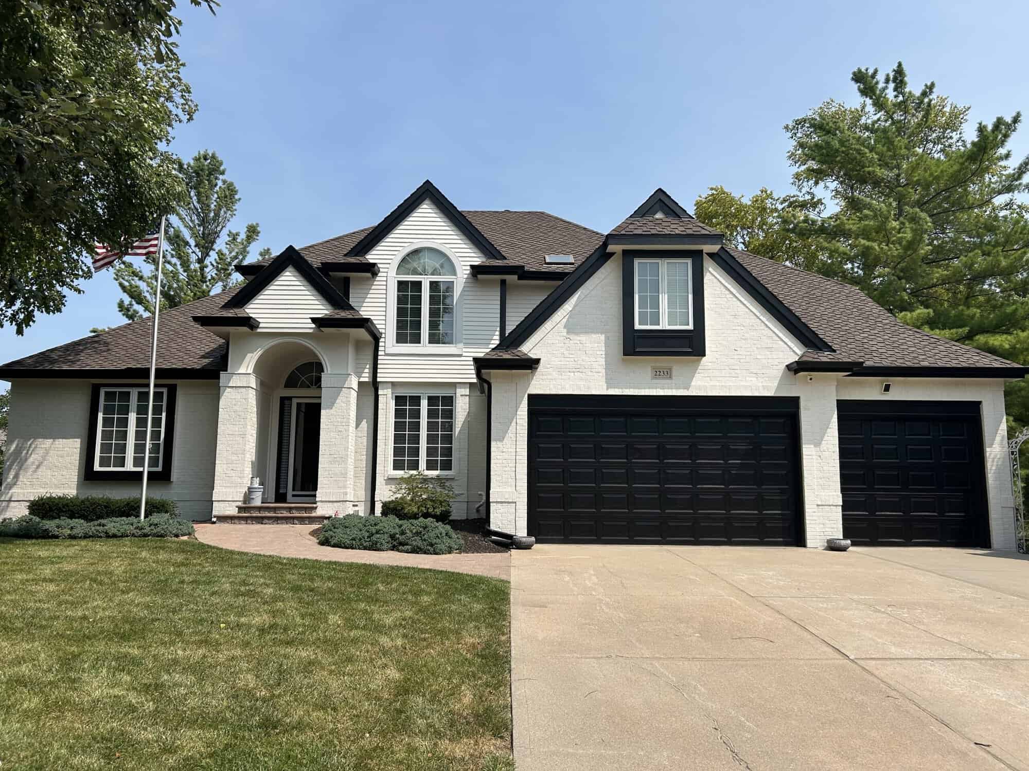 White Duck Front Exterior Repaint